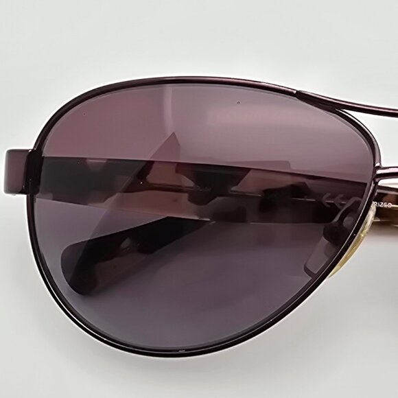 Ralph Lauren RA4096 249/62 Rose Tortoise Polarized Purple Len Aviator Sunglasses - Picture 15 of 16